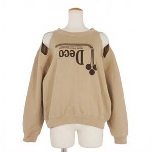 Kijun 21FW Print Sweatshirt Long Sleeve L Brown Used 22648